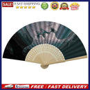 Couple Kiss Oil Paint Folding Fan By Numbers DIY Digital Oil Painting Fan C