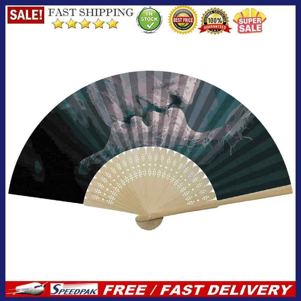 Couple Kiss Oil Paint Folding Fan By Numbers DIY Digital Oil Painting Fan C