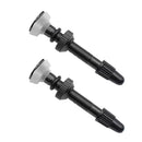 2pcs MTB Road Bike Presta F/V Tubeless Tire Valve for Carbon Rim (Black)