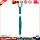 Three Sided Pet Toothbrush Dog Brush Bad Breath Tartar Tool (Dark Green) Newly