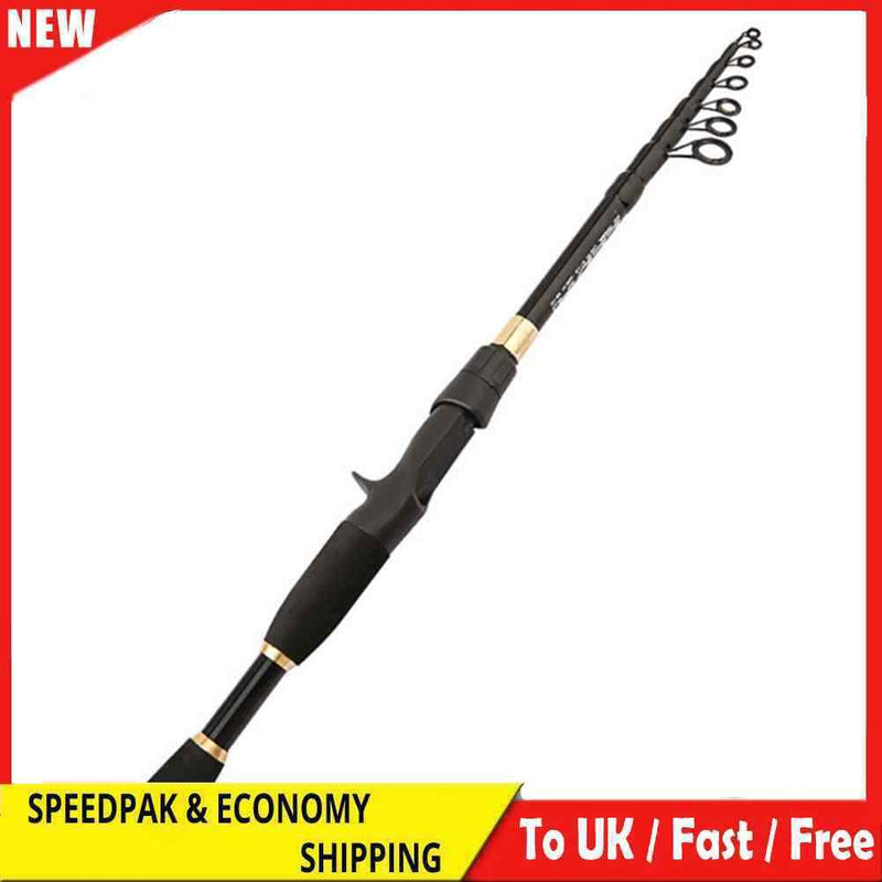 Ultra-short Telescopic Spinning/Casting Fishing Rod Portable Carbon Fiber Pole