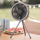 Desk Tripod Stand Air Cooling Fan with Night Light USB Outdoor Ceiling Home