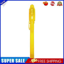 2 in 1 Luminous Light Invisible Ink Pen UV Kids Drawing Magic Pens (Yellow)