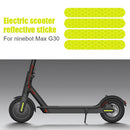 4pcs Electric Scooter Stickers Night Safety Reflective Decals for Ninebot MAX