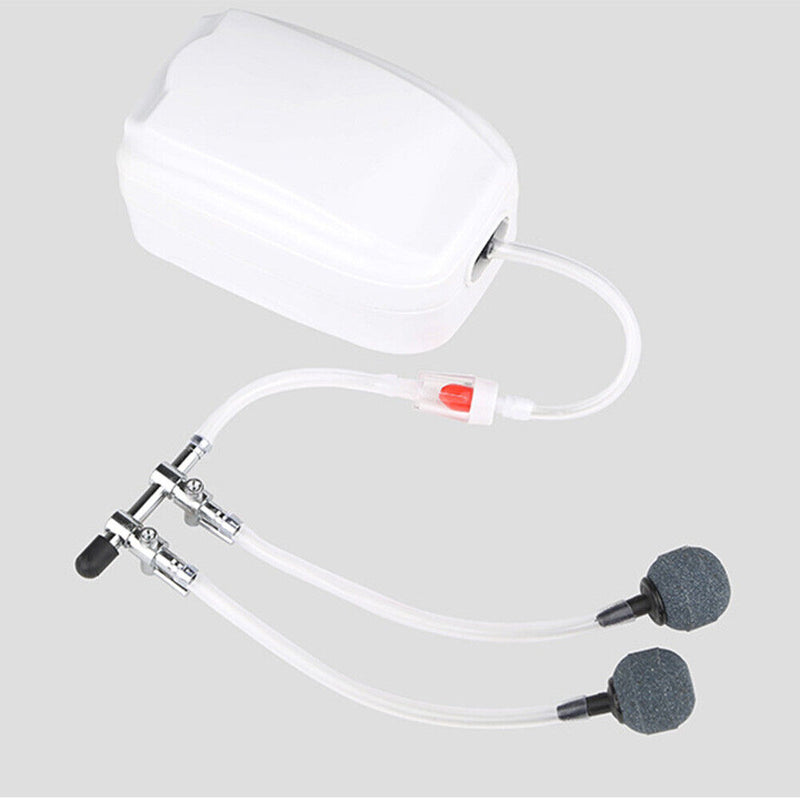 Air Oxygen Pump Aquarium Fish Tank Stainless Steel Splitter Hose (2 Ways) Newly