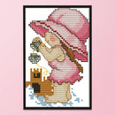 14CT Stamped DIY Four Seasons Print Needlework for Home Decor Cross Stitch Kits