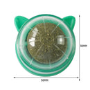 Catnip Ball Cat Toys Licking Teeth Chewing Pet Training Bite Balls (Green)