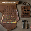 26 Stamps Zinc Alloy English Letters Stamping Symbol Set Leather Marking Tools