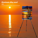 63 inch Artist Easel Adjustable Aluminum Alloy Easel with Carry Bag (Black)