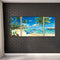 3pcs Summer Beach Oil Paint By Numbers Kits DIY Handpainted Home Decoration Gift