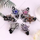 Crystal Flower shape Styling Tools Barrette Rhinestone Hairpin Hair Clips