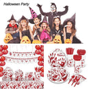 Halloween Paper Plates Napkins Dinnerware set Halloween Disposable Tableware