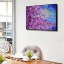 Night Cherry Blossom Oil Paint By Numbers Kits Drawing DIY Picture (M971)