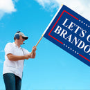 Lets Go Brandon Slogan Flag Polyester Banner Activities Decorative Bunting Sign