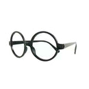 Nerd Black Glasses Kids Round Fancy Dress Costume Geek Wizard Funny Retro E6B4