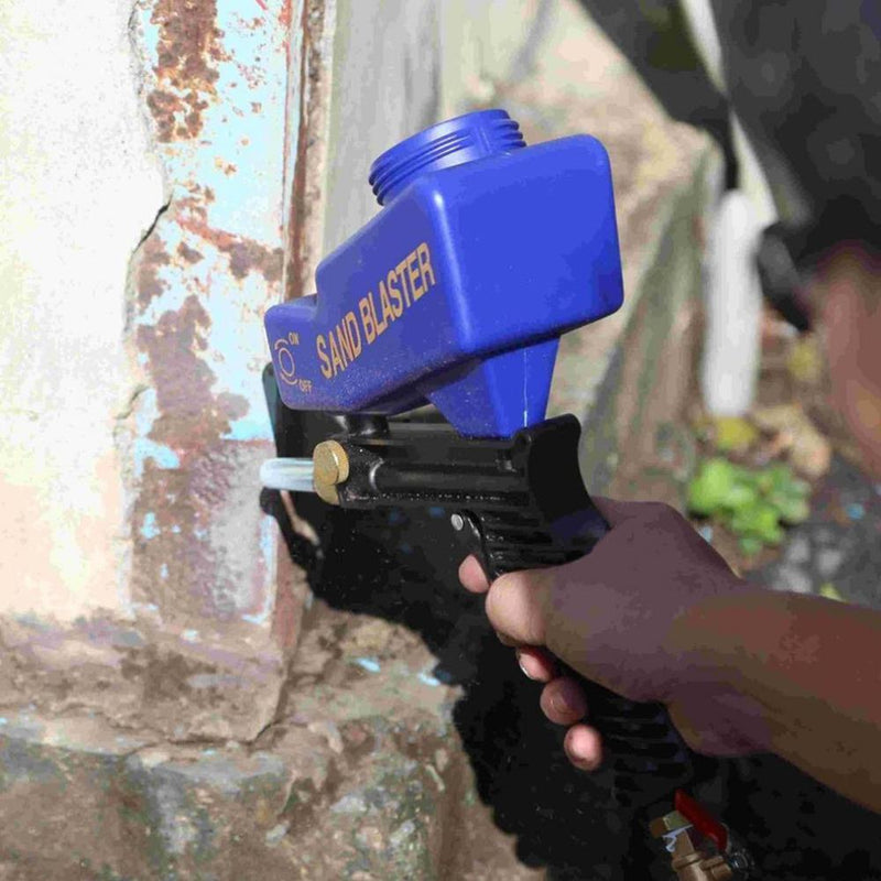 Portable Handheld Gravity Pneumatic Sandblasting Gun Sand Rust Blasting Device