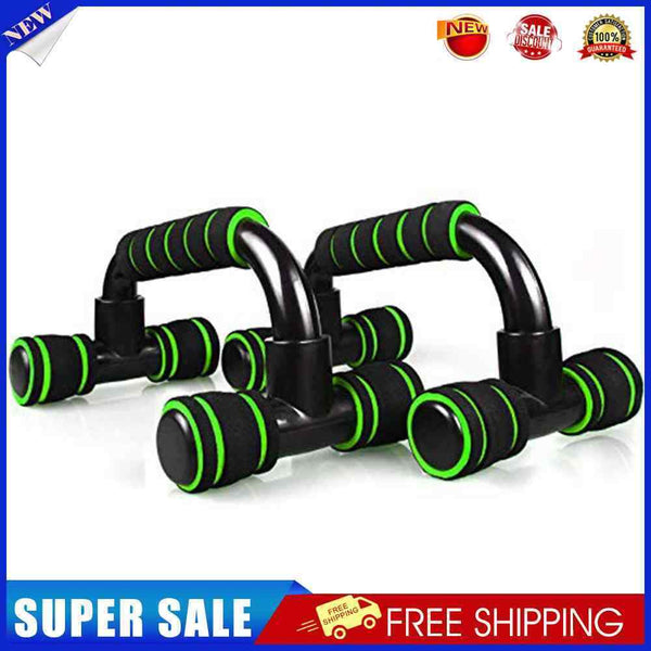1 Pair H-shaped Push-ups Handles Chest Muscle Training Sports Fitness Equipment