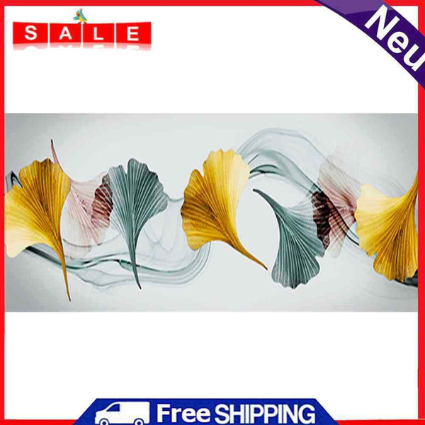 Color Ginkgo Biloba Oil Paint By Numbers DIY Frameless Drawing Kit for Adults