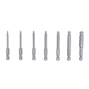7pcs, 65mm Length Magnetic S2 Steel End Hexagon Head Hex Screwdriver Ball