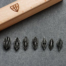Gift Table Games Accessory Polyhedral Metal Alloy Dices Hollow Arcanum Dice Set