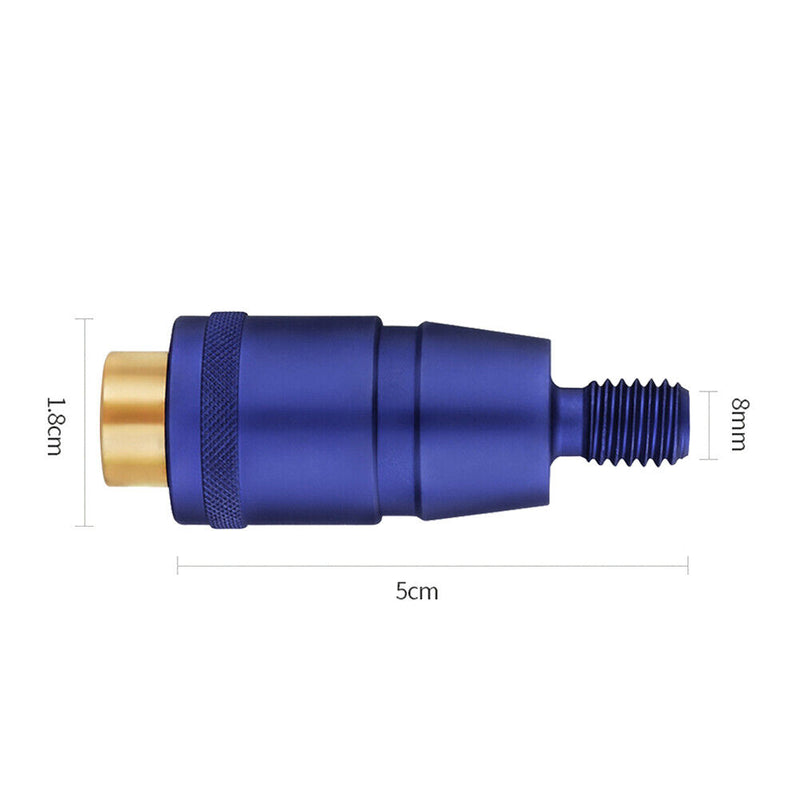 Portable Fishing Rod Connector Aluminum Alloy Pole Connector Fishing Accessor