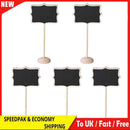 5pcs Mini Wooden Chalk Blackboard Signs Chalkboard Message Board (Flower)