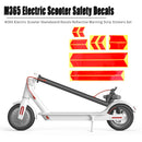 Reflective Stickers for M365 Scooter Night Riding Safety PVC Strip (Red) Newly