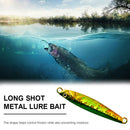 Metal Cast Jig Spoon Shore Casting  Sea Bass Fishing Lure Tackle (A) Newly