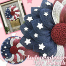 Patriotic Independence Wreath For Front Door Fourth of Wreath Decor July L3B0