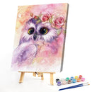 Puppy Butterfly Owl DIY Oil Paint by Numbers Acrylic Drawing Coloring Painting