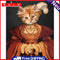 Dame Cat Oil Paint By Numbers DIY Acrylic Painting on Canvas Frameless Craft Kit