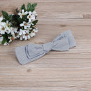 Korean Stripe Bow Knot Baby Hair Band Infant Elastic Headband(Sky Blue)
