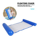 Water Hammock Inflatable Floating Swimming Pool Lounge Chair (Dark Blue) Newly