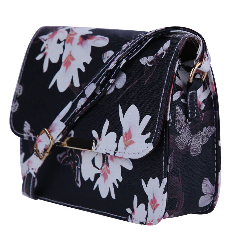 Women Crossbody Messenger bags Handbag Purse Sling Shoulder bags(Black)