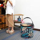 Zipper Bucket Bag DIY Needlework Sewing Kit Storage Tote Bag for Women Mom