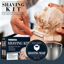 3pcs Shaving Soap Kit with Brush Bowl Facial Beard Cleaning for Men Boyfriends
