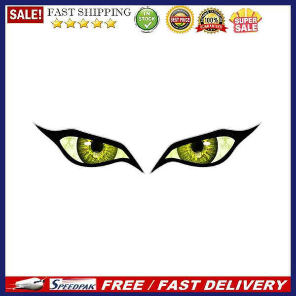 2pcs Universal Eyes Rearview Mirror Stickers for Car Auto Motorcycle Decorations