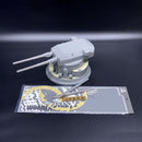 For 1/72 BISMARCK TURRET Three Flowers 0512 Metal Cannon Barrel + Wooden Deck