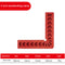 90 Degree Right-Angle Ruler Woodworking Right Angle Positioner (4 inch) Newly