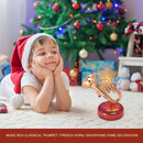 Music Box - Mini Classical Trumpet Music Box Home Decoration Crafts (B) Newly