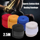 4pcs 2.5m Sports Cotton Kick Boxing Bandage Sanda Wrist Hand Gloves (Blue)