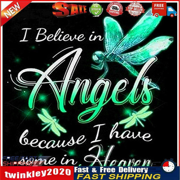 Letter Angel Full Drill Diamond Painting Kit DIY Rhinestone Mosaic Picture Newly