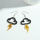 Women Girls Charm Drop Earrings Acrylic Earrings Drop Dangle Cloud Lightning