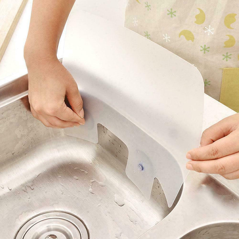 Sink Anti Splash Water Baffle Board Water Guard Splatter Kitchen E6W4