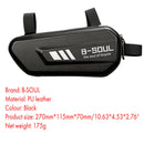 B-SOUL Bicycle Triangle Bag Waterproof Hard Shell Mountain Bike Top Bag