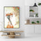 DIY Digital Oil Painting Kit Girl with Birds Abstract Acrylic Paint by Numbers