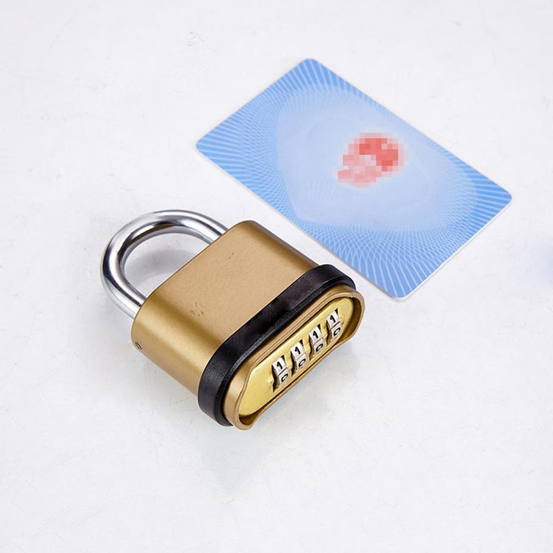 Waterproof Brass Padlock Four-Digit Combination Password Copper Lock (70mm)
