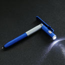 Multifunction Ballpoint Pen Folding LED Light Mobile Phone Stand Pen (Blue Newly