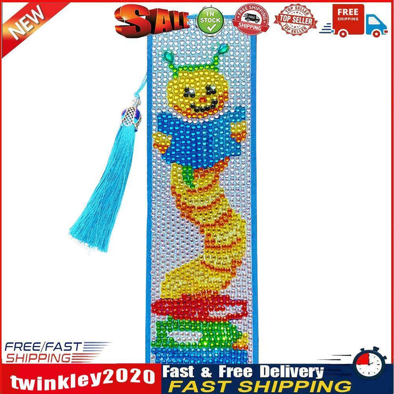 Diamond Paint Leather Bookmark Tassel Special Shape Drill Mark (S42-Bug) Newly