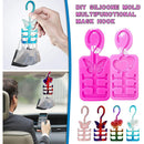 DIY Car Hanger Hook Mold Food Grade Silicone Wall Organizer Home Crafts Decor